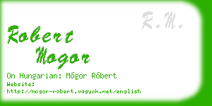 robert mogor business card